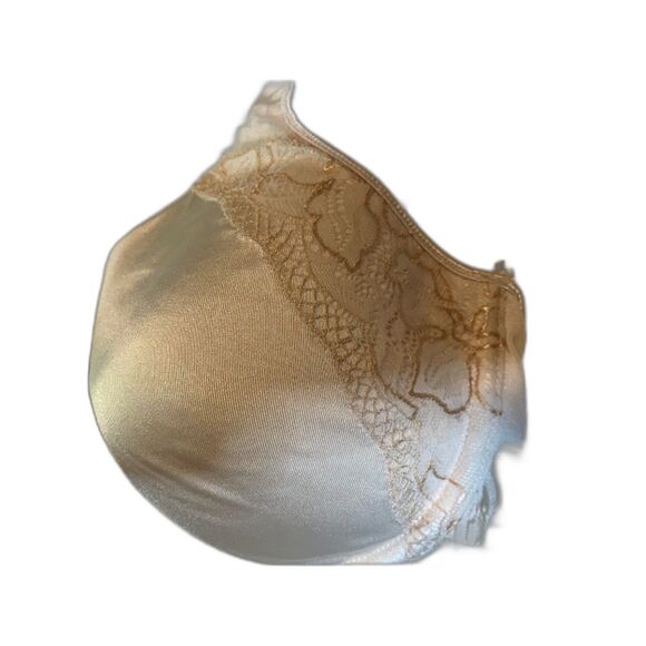 Bali Full Coverage Lightly Padded  Underwire Lace Trim on Front & Sides Bra 38D - Picture 5 of 6